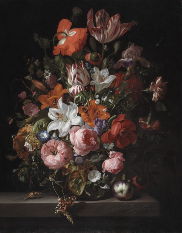 Rachel Ruysch Flowers in a Vase note card
