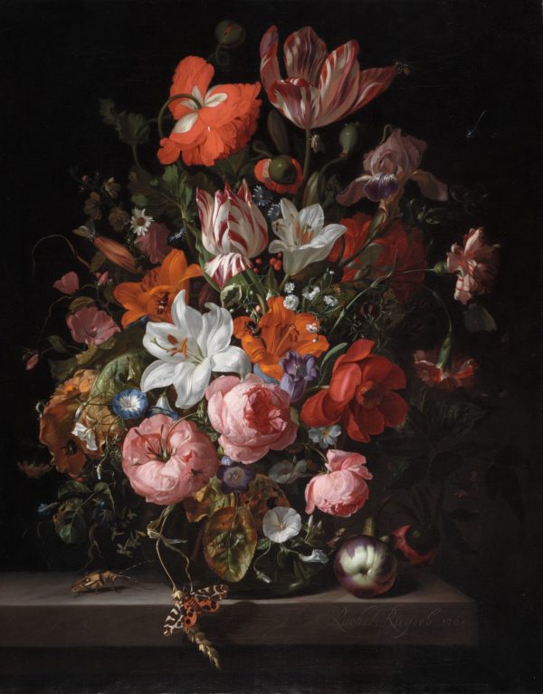 Rachel Ruysch Flowers in a Vase note card