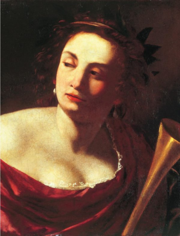 Artemisia Gentileschi Self-Portrait as Clio card