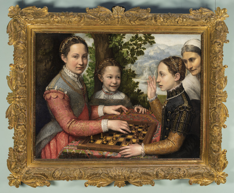 The Chess Game (c. 1555) by Sofonisba Anguissola 