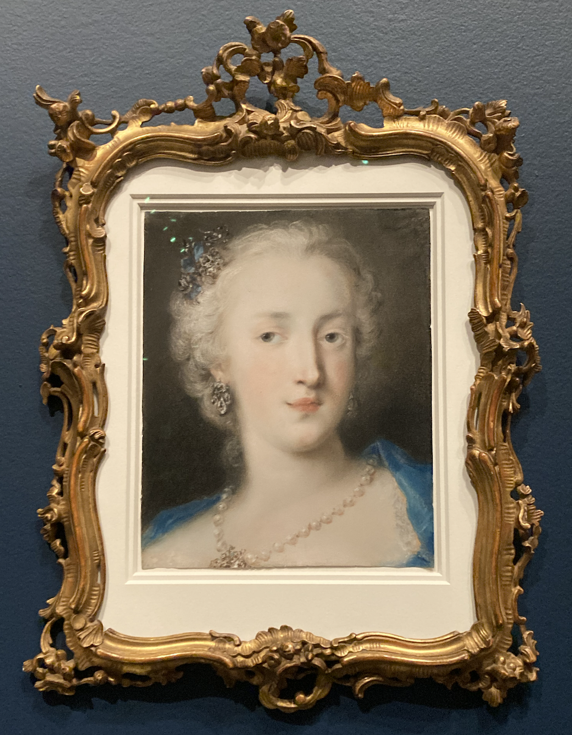Pastel portrait of a woman by Rosalba Carriera in Making Her Mark exhibition at AGO.