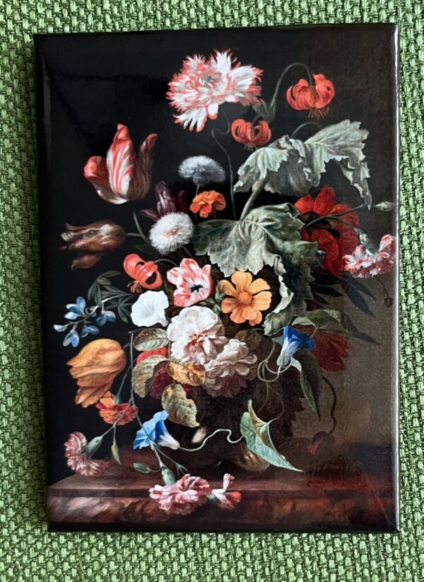 Larger frontside view of Rachel Ruysch magnet