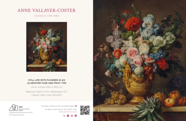 Anne Vallayer-Coster Flower and Fruit Still Life note card - Image 3