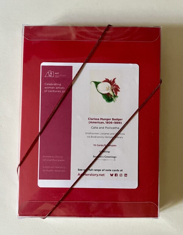 10-pack of Poinsettia and Calla Lily Holiday Card - Image 7
